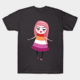 Lesbian pride flag T-Shirt